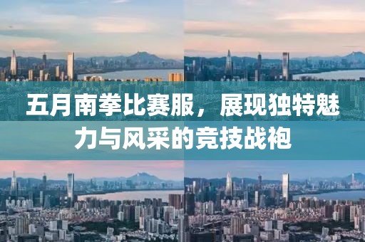 五月南拳比賽服，展現(xiàn)獨特魅力與風采的競技戰(zhàn)袍