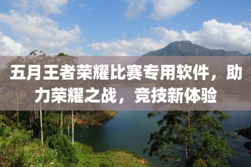 五月王者榮耀比賽專用軟件，助力榮耀之戰(zhàn)，競技新體驗(yàn)