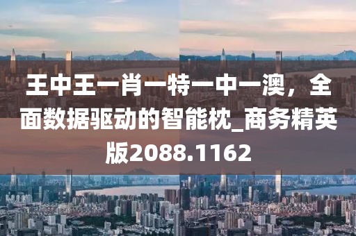 王中王一肖一特一中一澳，全面數(shù)據(jù)驅(qū)動(dòng)的智能枕_商務(wù)精英版2088.1162