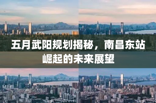 五月武陽規(guī)劃揭秘，南昌東站崛起的未來展望