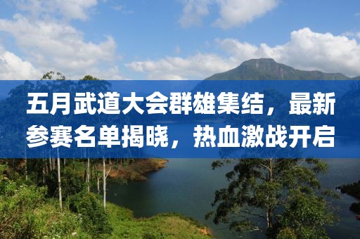 五月武道大會(huì)群雄集結(jié)，最新參賽名單揭曉，熱血激戰(zhàn)開(kāi)啟