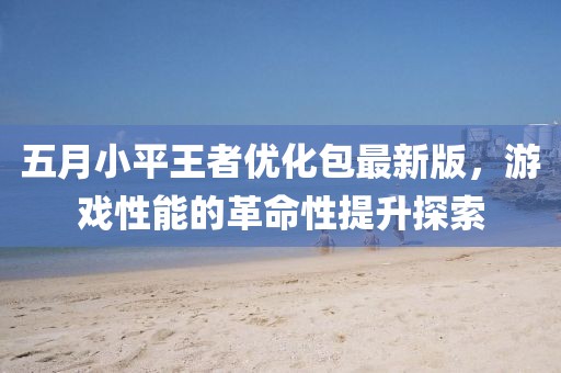 五月小平王者優(yōu)化包最新版，游戲性能的革命性提升探索