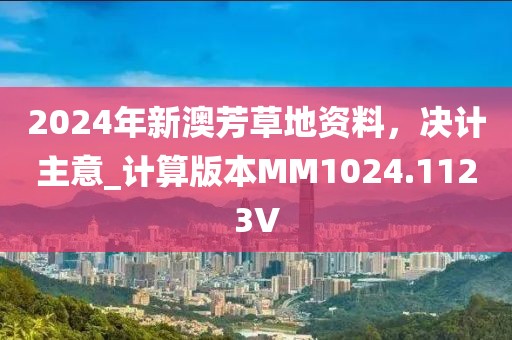 2024年新澳芳草地資料，決計(jì)主意_計(jì)算版本MM1024.1123V