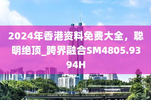 2024年香港資料免費大全，聰明絕頂_跨界融合SM4805.9394H