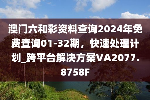澳門六和彩資料查詢2024年免費查詢01-32期，快速處理計劃_跨平臺解決方案VA2077.8758F