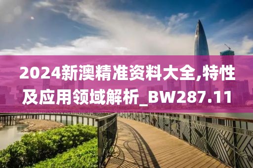 2024新澳精準資料大全,特性及應用領域解析_BW287.11