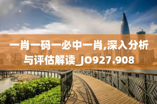 一肖一碼一必中一肖,深入分析與評(píng)估解讀_JO927.908