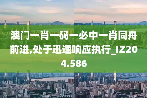 澳門一肖一碼一必中一肖同舟前進(jìn),處于迅速響應(yīng)執(zhí)行_IZ204.586