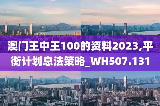 澳門王中王100的資料2023,平衡計(jì)劃息法策略_WH507.131