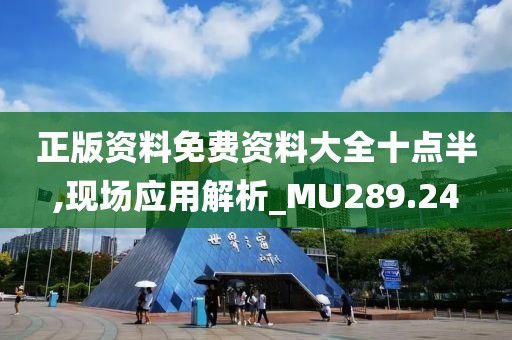 正版資料免費資料大全十點半,現(xiàn)場應用解析_MU289.24