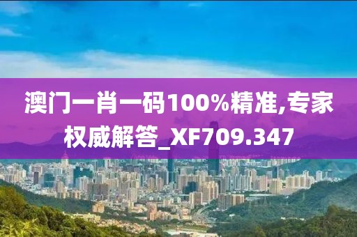 澳門一肖一碼100%精準,專家權威解答_XF709.347