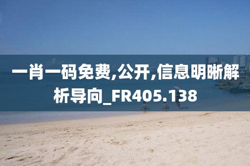 一肖一碼免費,公開,信息明晰解析導向_FR405.138