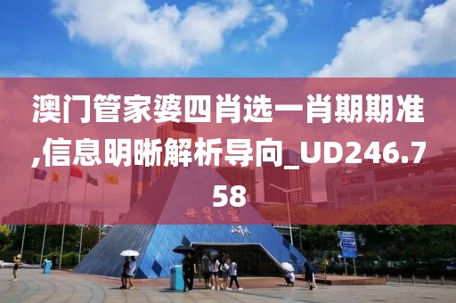 澳門(mén)管家婆四肖選一肖期期準(zhǔn),信息明晰解析導(dǎo)向_UD246.758