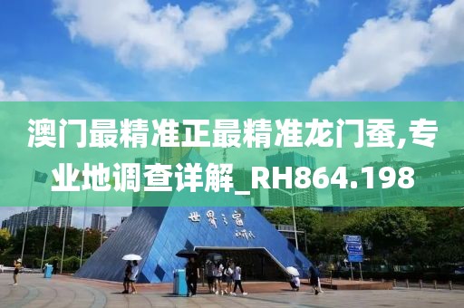 澳門最精準(zhǔn)正最精準(zhǔn)龍門蠶,專業(yè)地調(diào)查詳解_RH864.198
