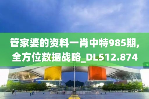 管家婆的資料一肖中特985期,全方位數(shù)據(jù)戰(zhàn)略_DL512.874