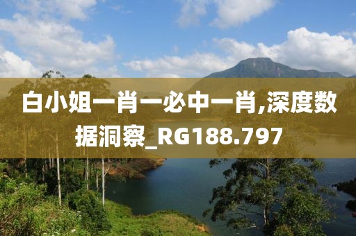 白小姐一肖一必中一肖,深度數(shù)據(jù)洞察_RG188.797