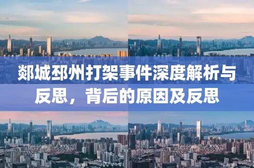 郯城邳州打架事件深度解析與反思，背后的原因及反思