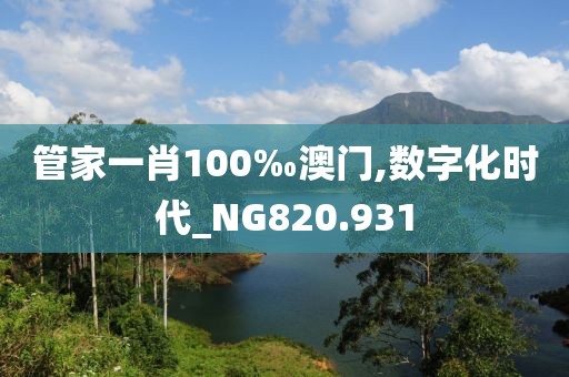 管家一肖100‰澳門,數(shù)字化時(shí)代_NG820.931