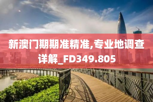 新澳門期期準(zhǔn)精準(zhǔn),專業(yè)地調(diào)查詳解_FD349.805