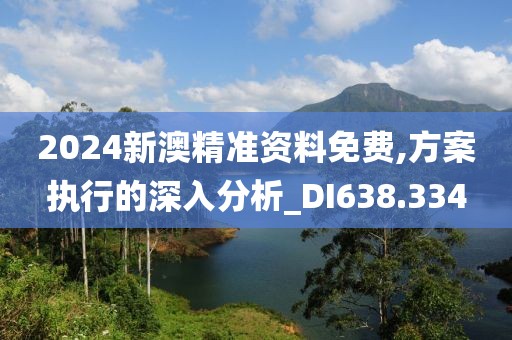 2024新澳精準(zhǔn)資料免費(fèi),方案執(zhí)行的深入分析_DI638.334