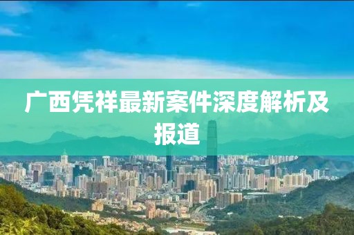 廣西憑祥最新案件深度解析及報道