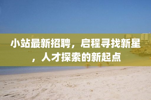 小站最新招聘，啟程尋找新星，人才探索的新起點(diǎn)
