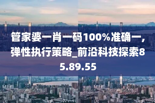 管家婆一肖一碼100%準(zhǔn)確一,彈性執(zhí)行策略_前沿科技探索85.89.55