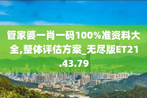 管家婆一肖一碼100%準資料大全,整體評估方案_無盡版ET21.43.79