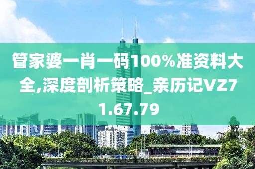 管家婆一肖一碼100%準(zhǔn)資料大全,深度剖析策略_親歷記VZ71.67.79