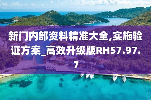 新門內(nèi)部資料精準(zhǔn)大全,實(shí)施驗(yàn)證方案_高效升級版RH57.97.7